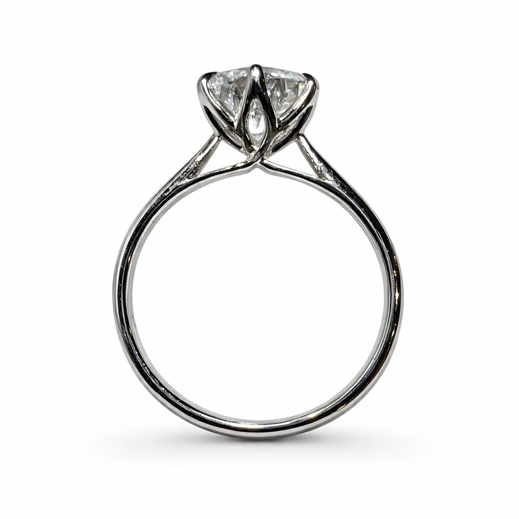 Elysian Tulip : 2.5 Carat Lab Grown Diamond Engagement Ring