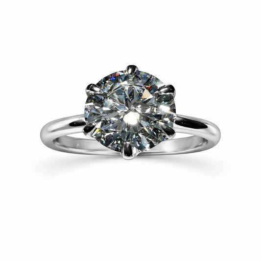 Elysian Tulip : 2.5 Carat Lab Grown Diamond Engagement Ring