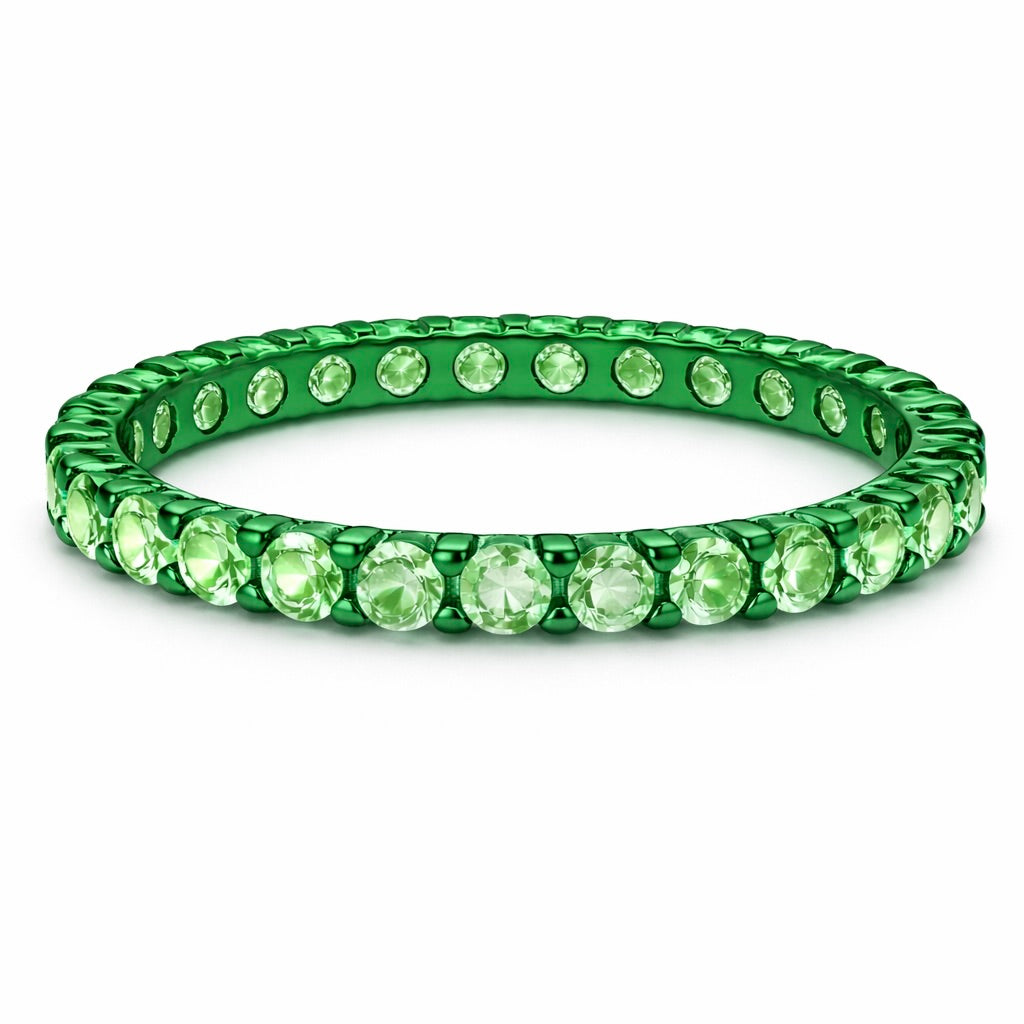 Color Interval Collection - Lab Grown Fancy Diamond 2mm Full Eternity Bands (No.VI)