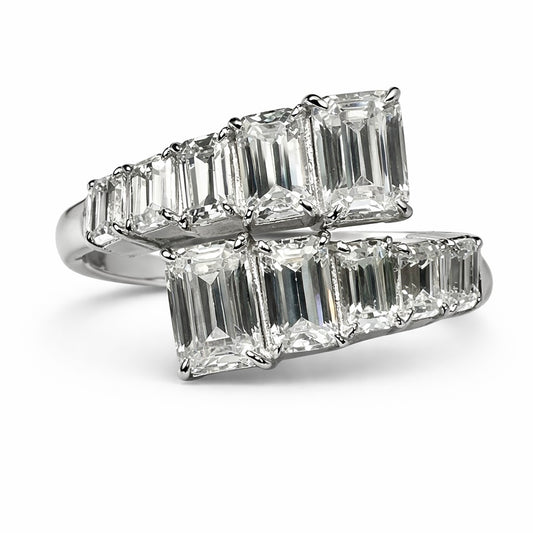 The Colonnade Wrap : Step Cut Lab Grown Diamond Wrap Band
