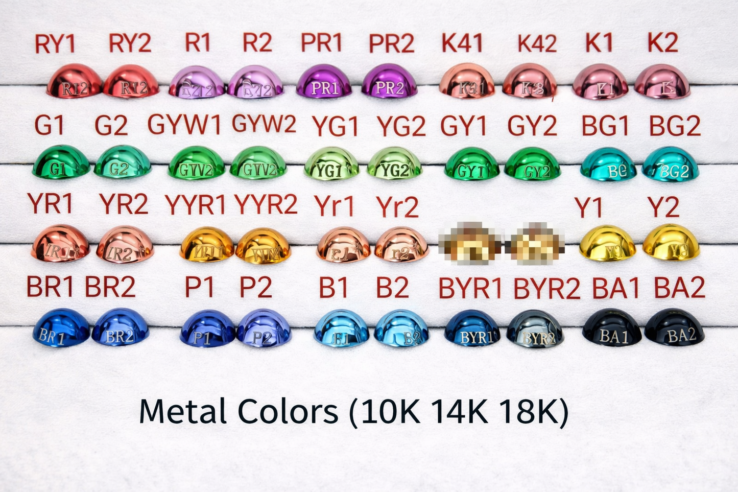 Color Interval Collection - Lab Grown Fancy Diamond 2mm Full Eternity Bands (No.VI)