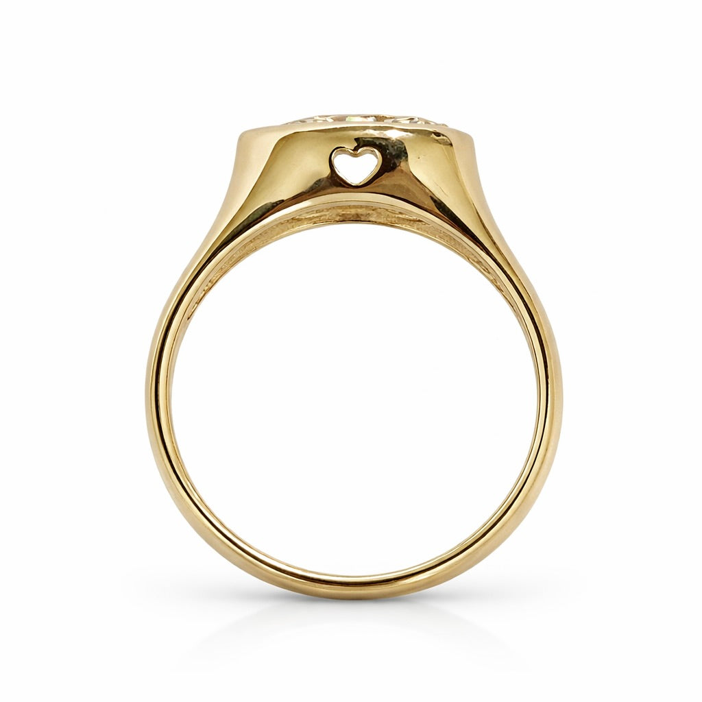 Verity Pink : 2 Carat Fancy Intense Pink Pear Lab Grown Diamond Ring