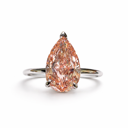 Maison Rose : 2 Carat Fancy Intense Pink Lab Grown Diamond Engagement Ring