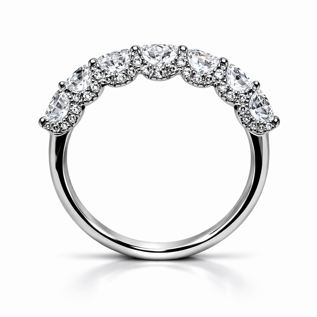 Cadence : 4mm Lab Grown Diamond Full Eternity Wedding Band