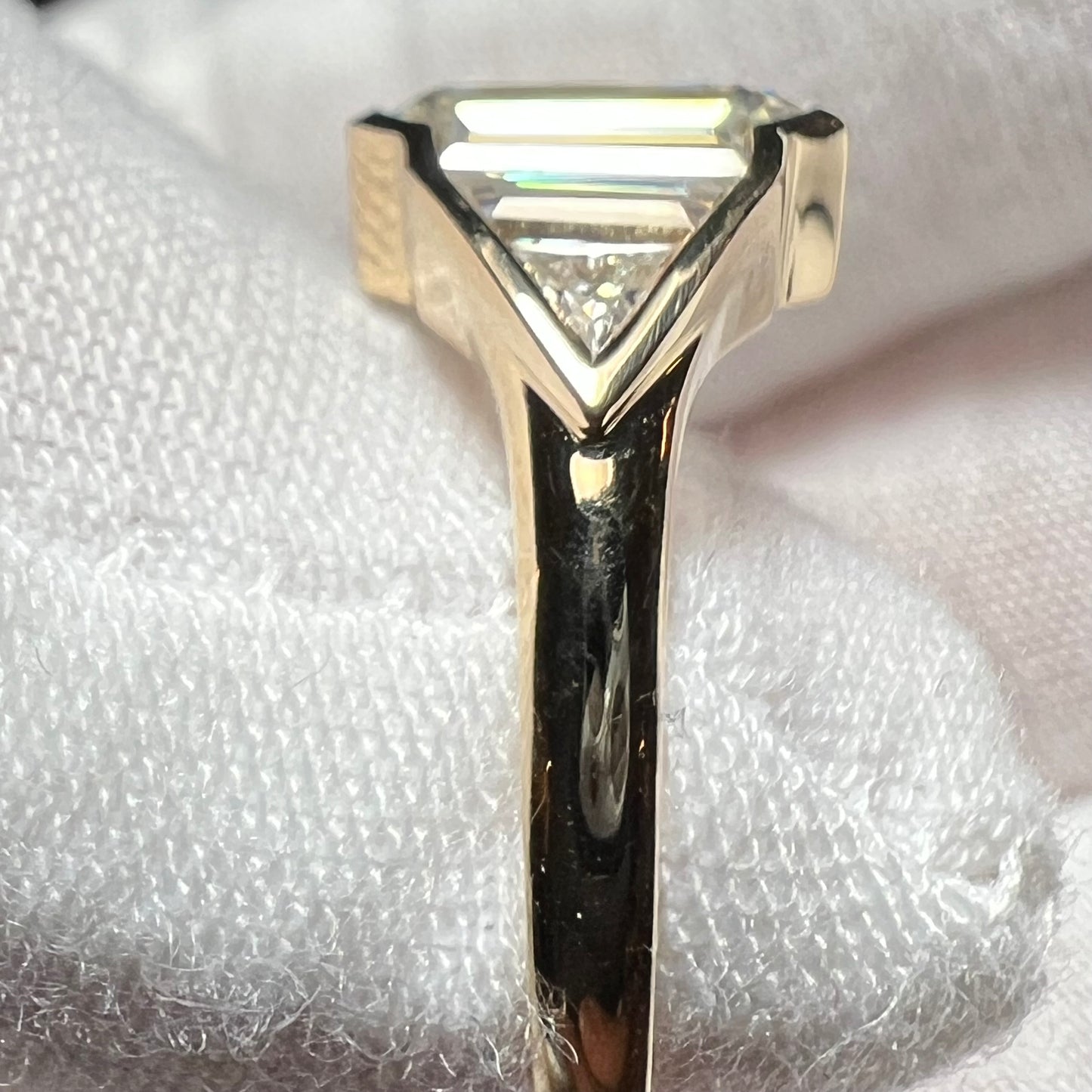 The Ashford Emerald : 3 Carat Emerald Cut Lab Grown Diamond Ring