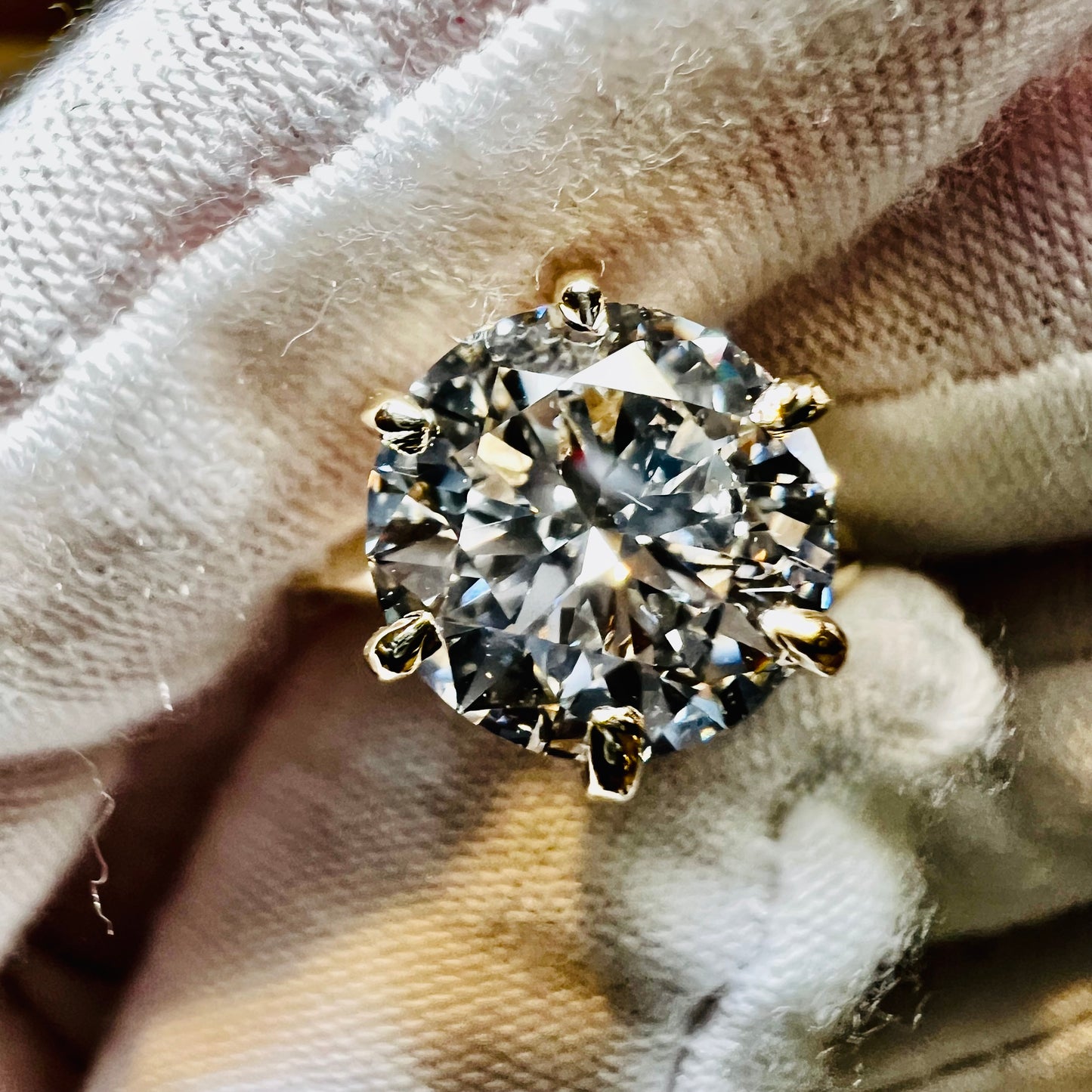 Certified 3.5CT Heritage Knife Edge Solitaire Engagement Ring