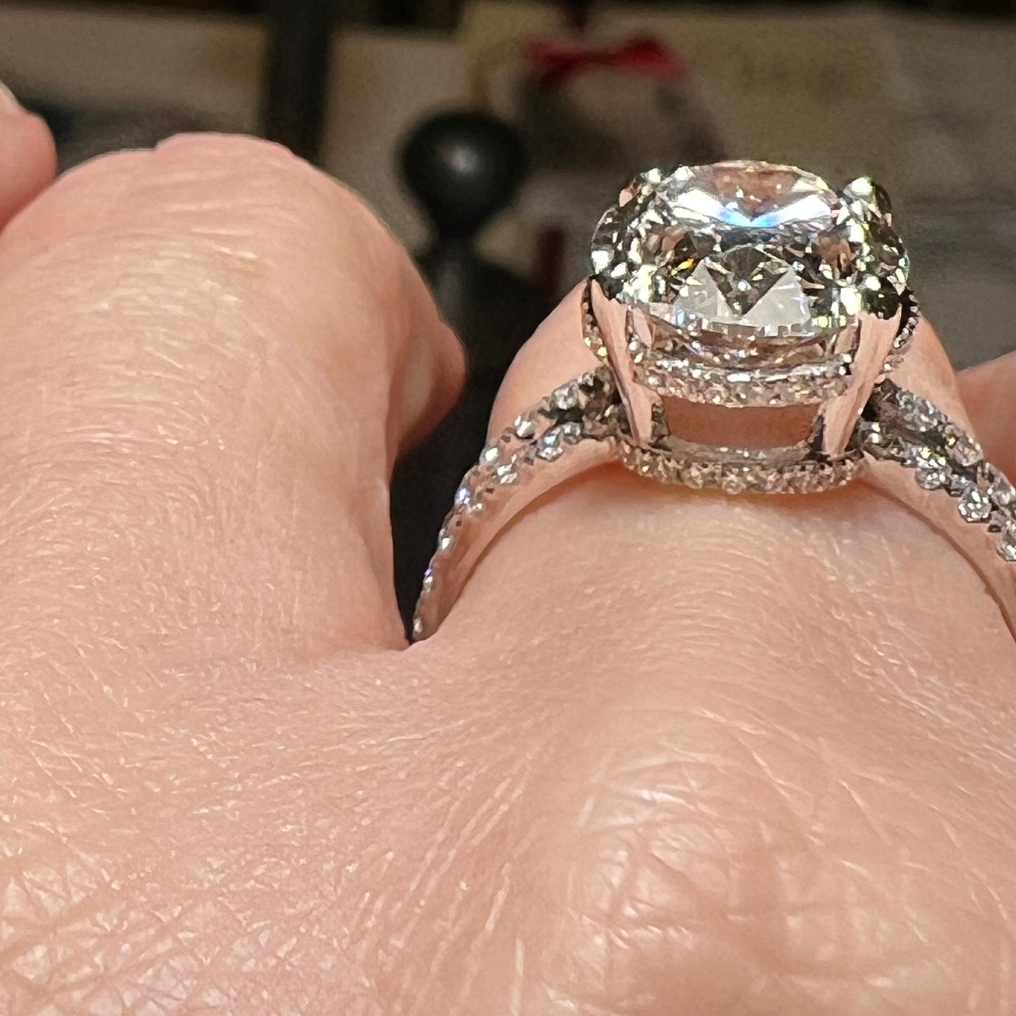 The Evermore : 7 Carat Oval Cut Engagement Ring