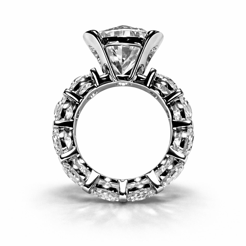 Starbound : 4 Carat Round Brilliant Lab Grown Diamond Engagement Ring