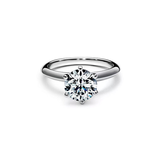 2 Carat Lab Grown Diamond Knife Edge Solitaire Engagement Ring
