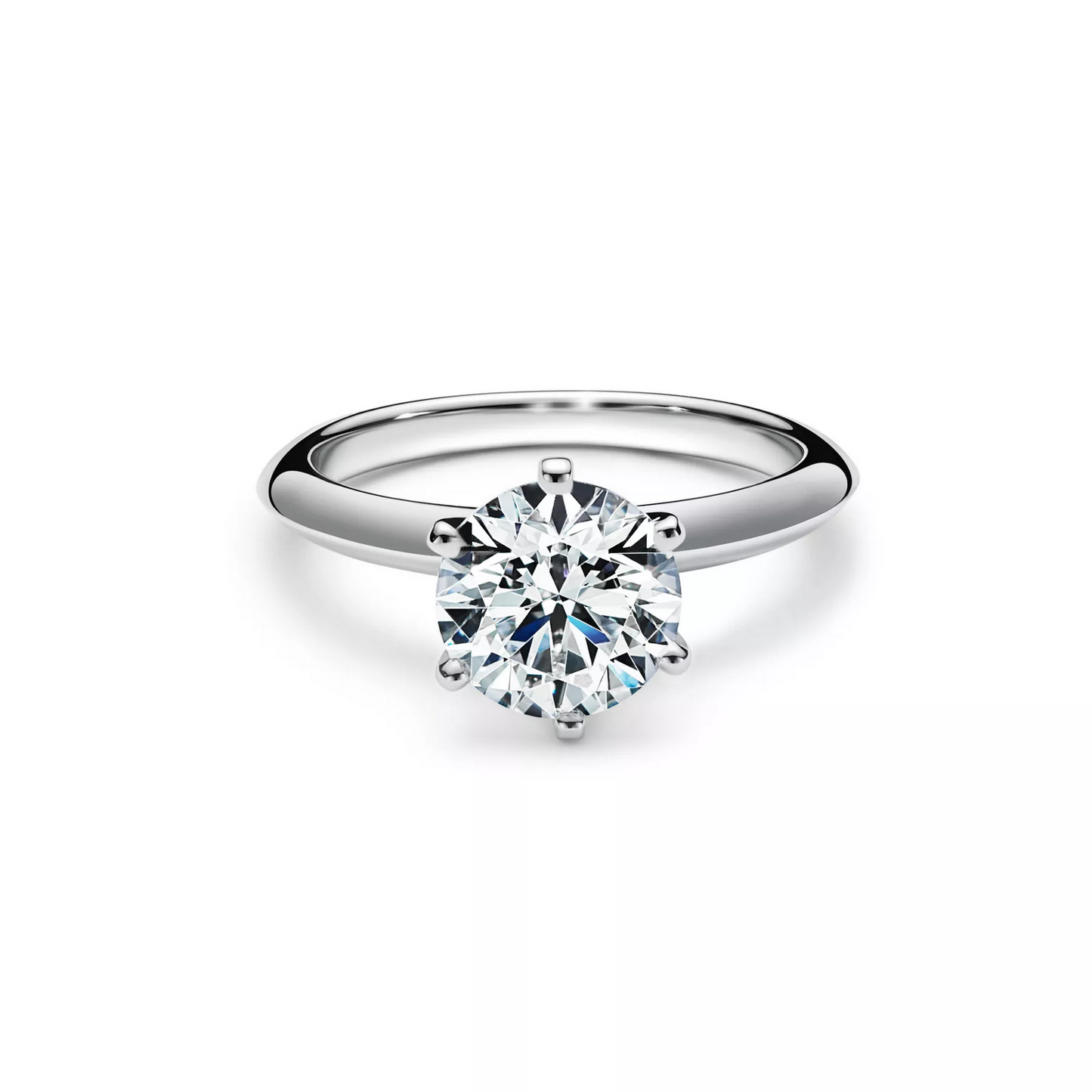 2.5 Carat Lab Grown Diamond Knife Edge Solitaire Engagement Ring